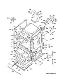 03 - Body Parts parts for Ge Range JGB800SEP2SS from AppliancePartsPros.com