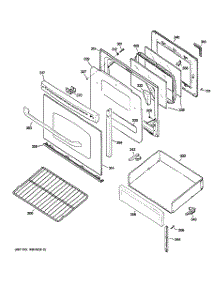 04 - Door & Drawer Parts parts for Ge Range JGB500DEP2WW from AppliancePartsPros.com