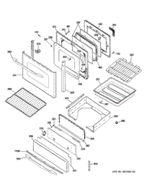 04 - Door & Drawer Parts parts for Ge Range JGB900SEP2SS from AppliancePartsPros.com