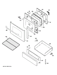 04 - Door & Drawer Parts parts for Ge Range JGB810SEP2SS from AppliancePartsPros.com