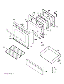 04 - Door & Drawer Parts parts for Ge Range JGB810DEP2WW from AppliancePartsPros.com
