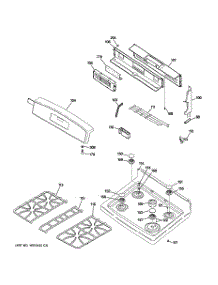 02 - Control Panel & Cooktop parts for Ge Range JGB900SEK5SS from AppliancePartsPros.com
