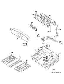 02 - Control Panel & Cooktop parts for Ge Range JGB900SEF3SS from AppliancePartsPros.com