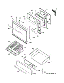 04 - Door & Drawer Parts parts for Ge Range JGB900SEF1SS from AppliancePartsPros.com