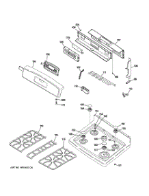 02 - Control Panel & Cooktop parts for Ge Range JGB900SEK6SS from AppliancePartsPros.com