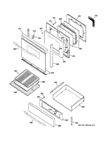 04 - Door & Drawer Parts parts for Ge Range JGB900SEL2SS from AppliancePartsPros.com