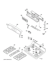 02 - Control Panel & Cooktop Parts parts for Ge Range JGB900SEK4SS from AppliancePartsPros.com