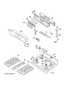 02 - Control Panel & Cooktop parts for Ge Range JGB900SEL1SS from AppliancePartsPros.com