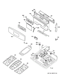 02 - Control Panel & Cooktop parts for Ge Range P2B912DEM3WW from AppliancePartsPros.com