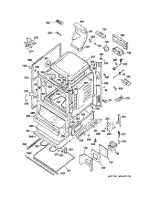 03 - Body Parts parts for Ge Range P2B912DEM3BB from AppliancePartsPros.com