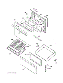 03 - Door & Drawer Parts parts for Ge Range ABS300J1WW from AppliancePartsPros.com