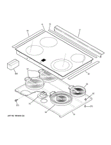 02 - Cooktop parts for Ge Range PD900DP1BB from AppliancePartsPros.com