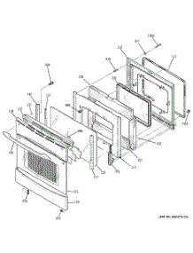 05 - Door parts for Ge Range PB910SP1SS from AppliancePartsPros.com