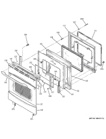 05 - Door parts for Ge Range PCB900SP1SS from AppliancePartsPros.com