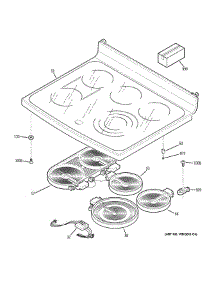 Cooktop parts for Ge Range PCB969DP1BB from AppliancePartsPros.com