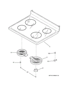 02 - Cooktop parts for Ge Range JBS55SM3SS from AppliancePartsPros.com