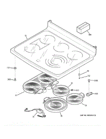 Cooktop parts for Ge Range PCB975DP1WW from AppliancePartsPros.com