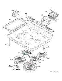 02 - Cooktop parts for Ge Range CS980SN1SS from AppliancePartsPros.com