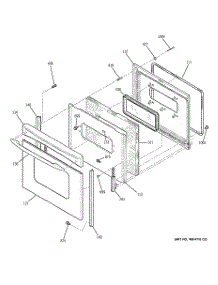 04 - Door parts for Ge Range JBP23SN1SS from AppliancePartsPros.com