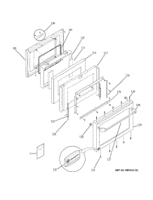 07 - Door parts for Ge Range ZDP30L4H3SS from AppliancePartsPros.com