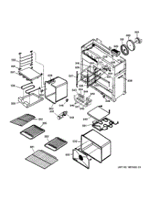 02 - Oven Assembly parts for Ge Range ZDP48N4GD2SS from AppliancePartsPros.com