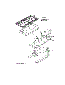 04 - Burner Assembly parts for Ge Range ZDP36L4DD2SS from AppliancePartsPros.com