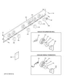 05 - Control Panel parts for Ge Range ZDP36N4DH5SS from AppliancePartsPros.com