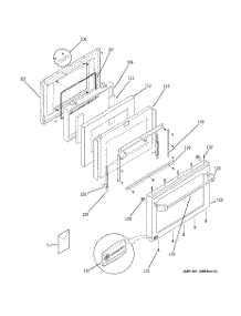 09 - Door parts for Ge Range ZDP36N4DH5SS from AppliancePartsPros.com