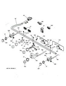03 - Manifold & Controls parts for Ge Range ZDP48L4GD2SS from AppliancePartsPros.com