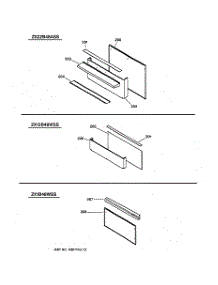 06 - Accessory Backguard Assembly parts for Ge Range ZDP48L4GD2SS from AppliancePartsPros.com