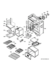 02 - Oven Assembly parts for Ge Range ZDP48L4GWSS from AppliancePartsPros.com
