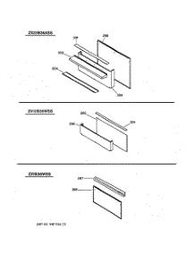06 - Accessory Backguard Assembly parts for Ge Range ZDP36N4RD2SS from AppliancePartsPros.com