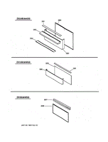 06 - Accessory Backguard Assembly parts for Ge Range ZDP36L4RD1SS from AppliancePartsPros.com