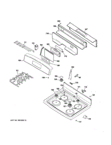 02 - Control Panel & Cooktop parts for Ge Range J2BP85SEL1SS from AppliancePartsPros.com