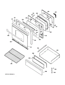 04 - Door & Drawer Parts parts for Ge Range J2BP85BEL2BB from AppliancePartsPros.com