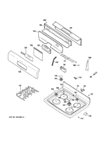 02 - Control Panel & Cooktop parts for Ge Range J2BP85WEL1WW from AppliancePartsPros.com