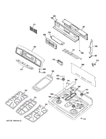 02 - Control Panel & Cooktop parts for Ge Range J2B918CEK4CC from AppliancePartsPros.com
