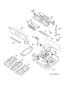 02 - Control Panel & Cooktop parts for Ge Range J2B918SEK4SS from AppliancePartsPros.com