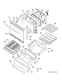 04 - Door & Drawer Parts parts for Ge Range J2B918SEK4SS from AppliancePartsPros.com