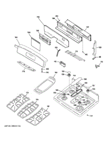 02 - Control Panel & Cooktop parts for Ge Range J2B912SEL2SS from AppliancePartsPros.com