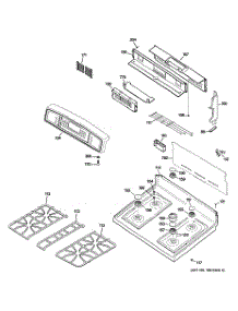 02 - Control Panel & Cooktop parts for Ge Range J2B915WEH2WW from AppliancePartsPros.com
