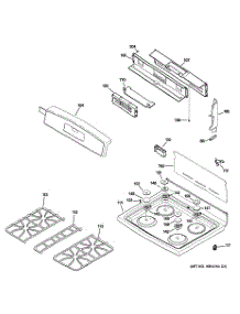 02 - Control Panel & Cooktop parts for Ge Range J2B915SEH1SS from AppliancePartsPros.com