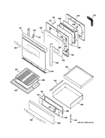 04 - Door & Drawer Parts parts for Ge Range J2B915SEH1SS from AppliancePartsPros.com