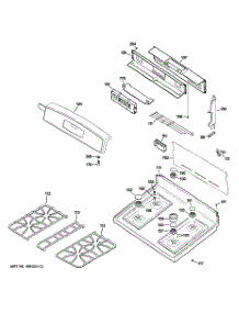 02 - Control Panel & Cooktop parts for Ge Range J2B915SEH3SS from AppliancePartsPros.com
