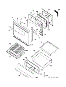 04 - Door & Drawer Parts parts for Ge Range J2B915SEH3SS from AppliancePartsPros.com
