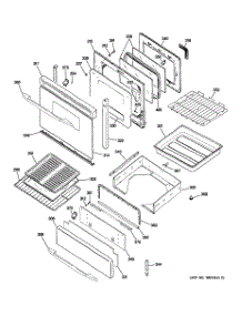 04 - Door & Drawer Parts parts for Ge Range J2B918BEK5BB from AppliancePartsPros.com