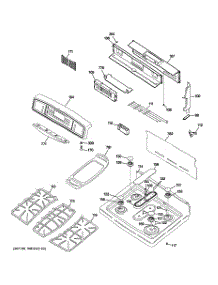 02 - Control Panel & Cooktop parts for Ge Range J2B918WEK5WW from AppliancePartsPros.com