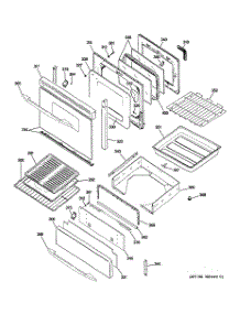 04 - Door & Drawer Parts parts for Ge Range J2B918SEL2SS from AppliancePartsPros.com