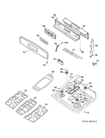 02 - Control Panel & Cooktop parts for Ge Range PGB910SEM1SS from AppliancePartsPros.com