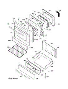 04 - Door & Drawer Parts parts for Ge Range P2B912SEM1SS from AppliancePartsPros.com